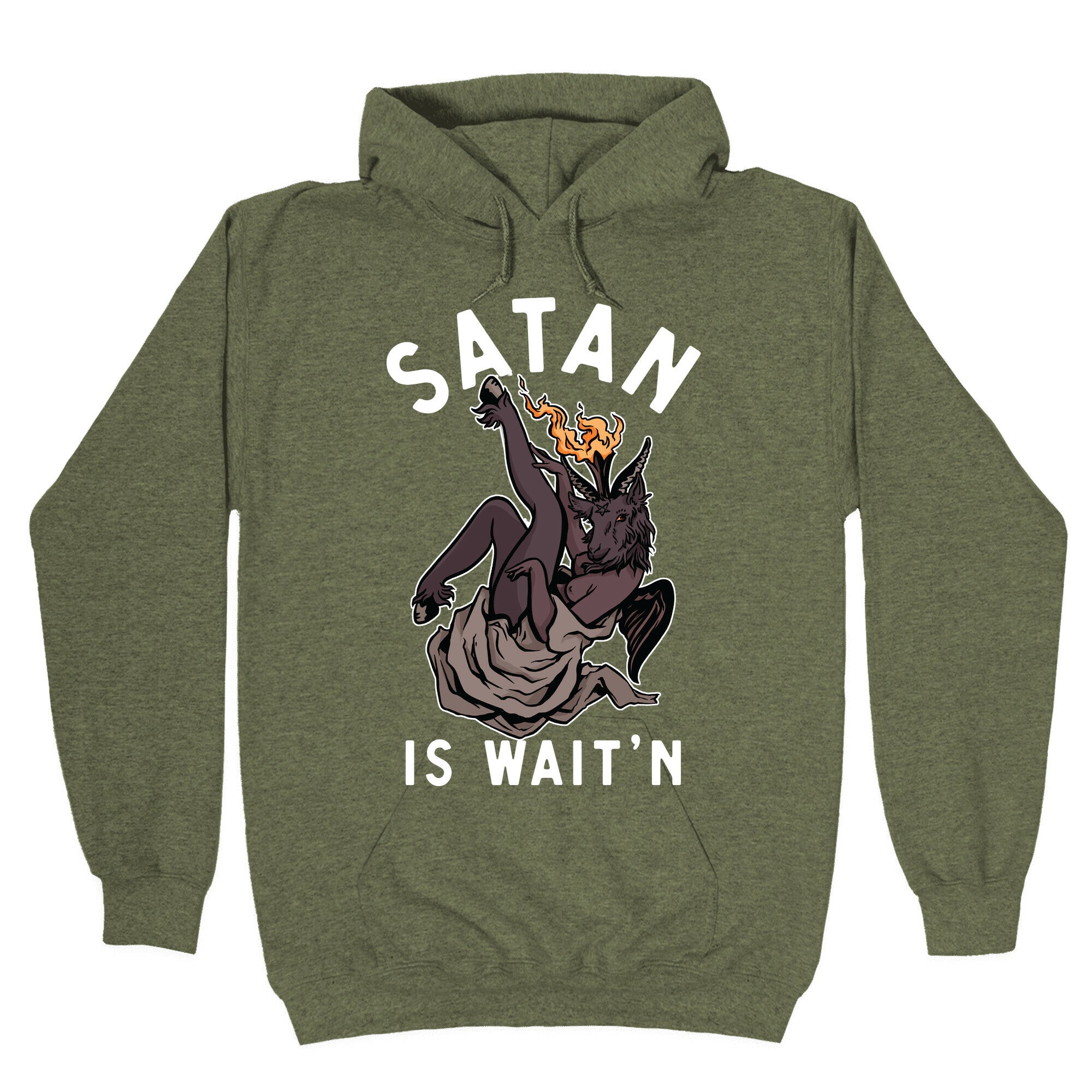 Satan Is Wait'n Hoodie